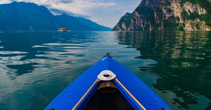 Uscita accompagnata in canoa sul Lago di Garda da Toscolano Maderno 3
