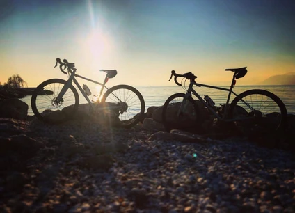 Tour mit dem Rennrad zum Gardasee, für Profisportler