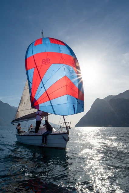 Sailing boat trip with skipper and sunset aperitif from Riva del Garda 11