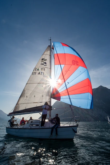 Sailing boat trip with skipper and sunset aperitif from Riva del Garda 12