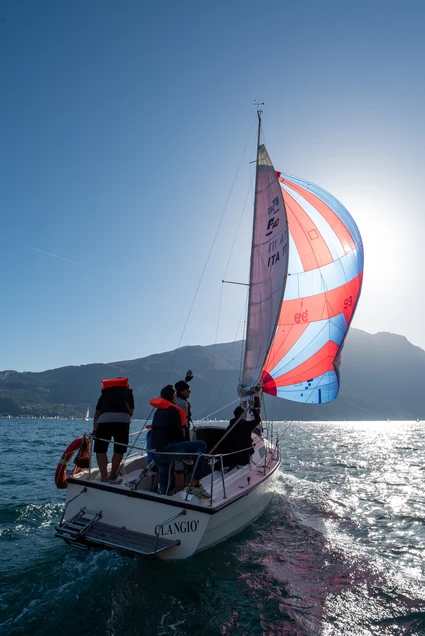 Sailing boat trip with skipper and sunset aperitif from Riva del Garda 20