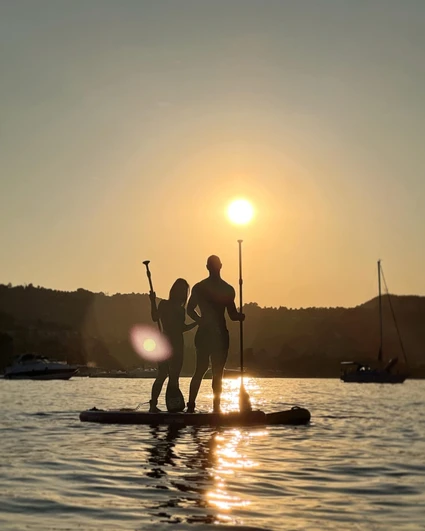 Experience SUP in Desenzano del Garda during sunset 22