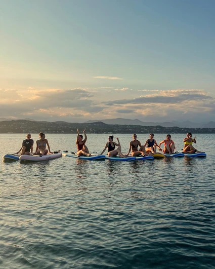 Experience SUP in Desenzano del Garda during sunset 26