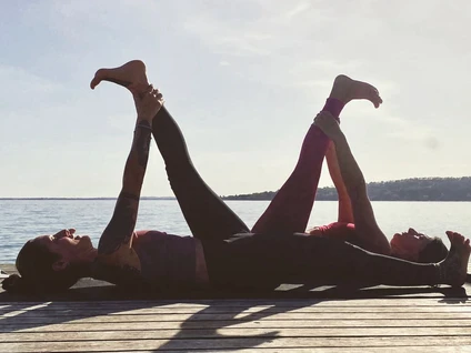 Lezione individuale di yoga con vista sul Lago di Garda 3