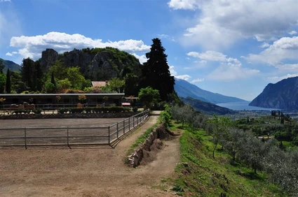 Lezione di equitazione con passeggiata a cavallo nell'Alto Garda Trentino