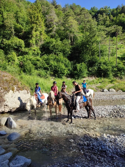 Passeggiata di 2 ore a cavallo tra natura e borghi storici nelle Dolomiti trentine 0