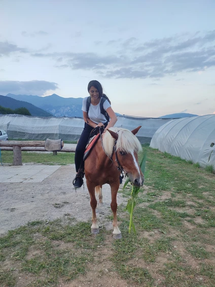 Passeggiata di 2 ore a cavallo tra natura e borghi storici nelle Dolomiti trentine 5