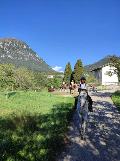 Passeggiata di 3 ore a cavallo tra natura e borghi storici nelle Dolomiti trentine 6
