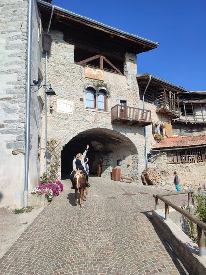 3-hour horseback ride through nature and historic villages in the Trentino Dolomites 3