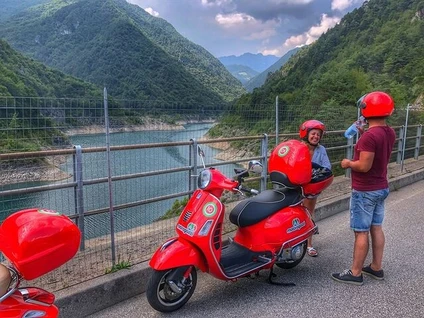 Discovering the four Lakes on a Vespa from Riva del Garda 2