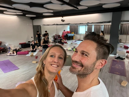 Private studio yoga lesson in Riva del Garda 4